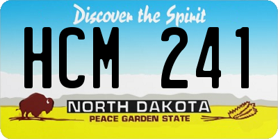 ND license plate HCM241