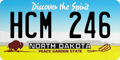 ND license plate HCM246