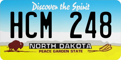 ND license plate HCM248