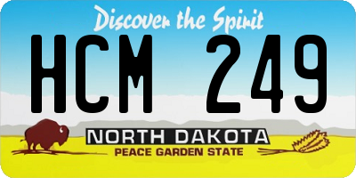 ND license plate HCM249