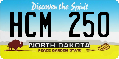 ND license plate HCM250