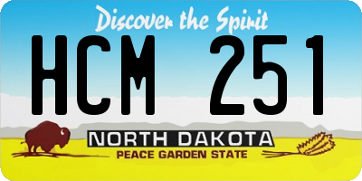 ND license plate HCM251