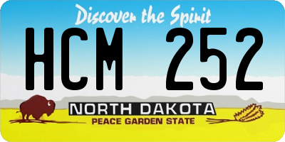 ND license plate HCM252