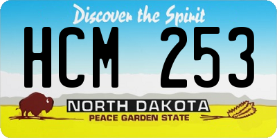 ND license plate HCM253