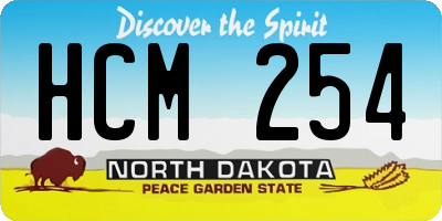 ND license plate HCM254