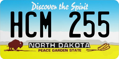 ND license plate HCM255