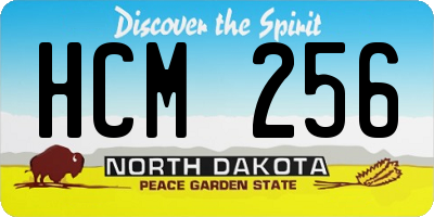 ND license plate HCM256