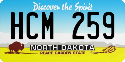 ND license plate HCM259