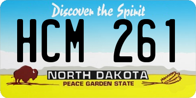 ND license plate HCM261