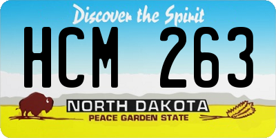 ND license plate HCM263