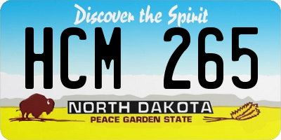 ND license plate HCM265