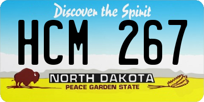 ND license plate HCM267