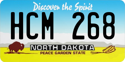 ND license plate HCM268