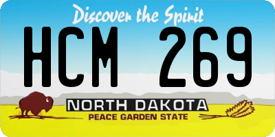 ND license plate HCM269