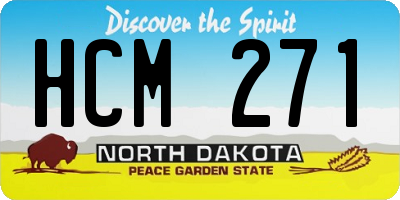 ND license plate HCM271