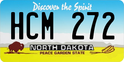 ND license plate HCM272