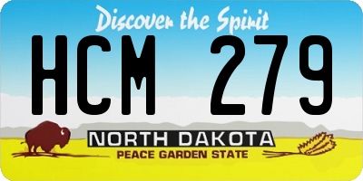 ND license plate HCM279