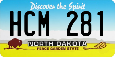 ND license plate HCM281