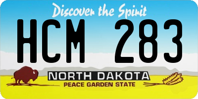 ND license plate HCM283