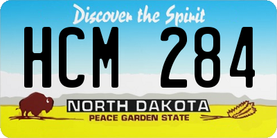 ND license plate HCM284