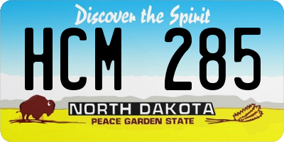 ND license plate HCM285