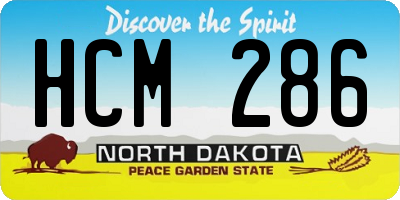 ND license plate HCM286