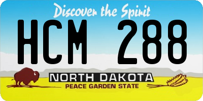 ND license plate HCM288