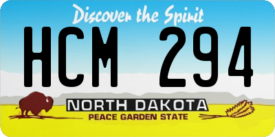 ND license plate HCM294