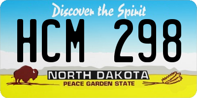 ND license plate HCM298