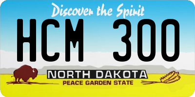 ND license plate HCM300