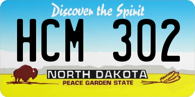 ND license plate HCM302