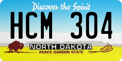 ND license plate HCM304