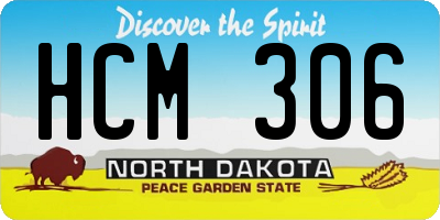 ND license plate HCM306