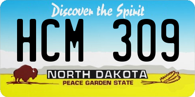 ND license plate HCM309