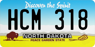 ND license plate HCM318