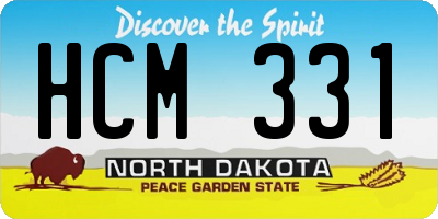 ND license plate HCM331