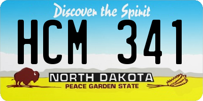 ND license plate HCM341