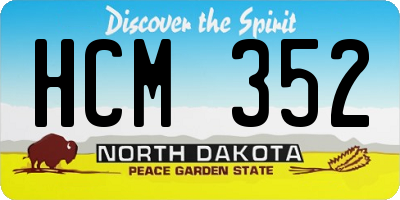 ND license plate HCM352