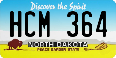 ND license plate HCM364