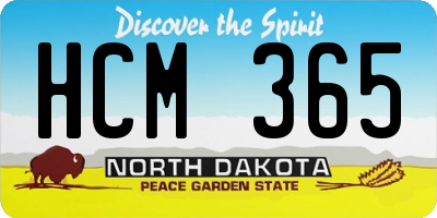 ND license plate HCM365