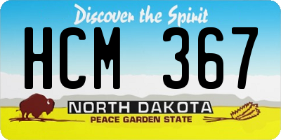 ND license plate HCM367