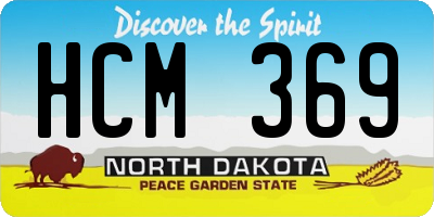 ND license plate HCM369