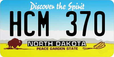 ND license plate HCM370