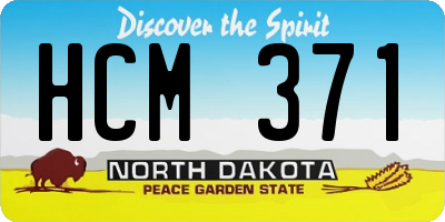 ND license plate HCM371