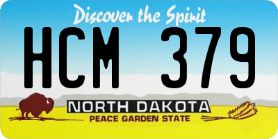 ND license plate HCM379