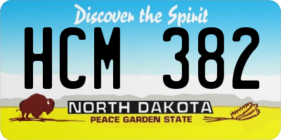 ND license plate HCM382