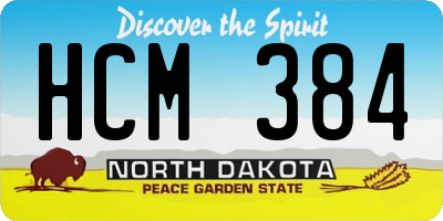 ND license plate HCM384