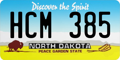 ND license plate HCM385