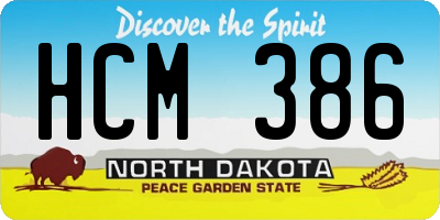 ND license plate HCM386