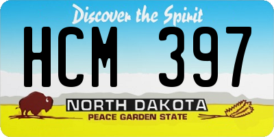 ND license plate HCM397